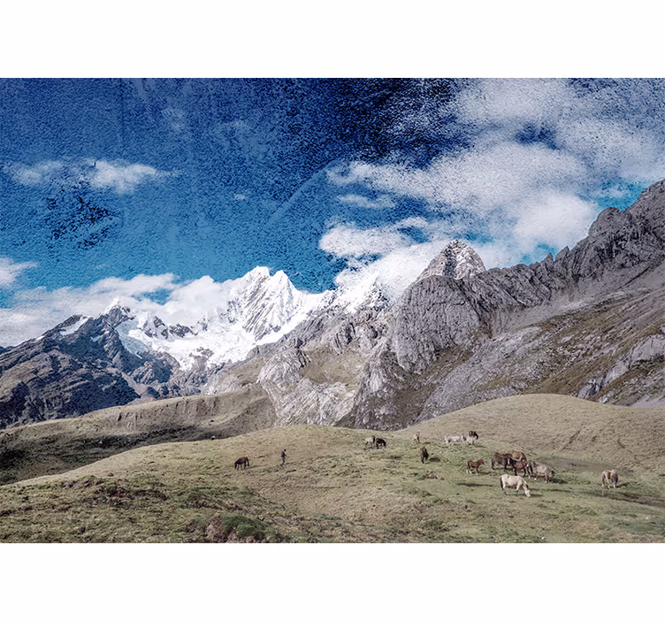 Cordillera Huayhuash mountains nature mural - TenStickers