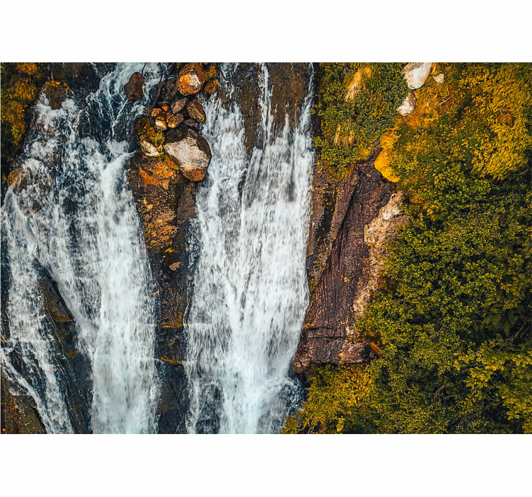 Wall mural waterfall grand cascade view - TenStickers