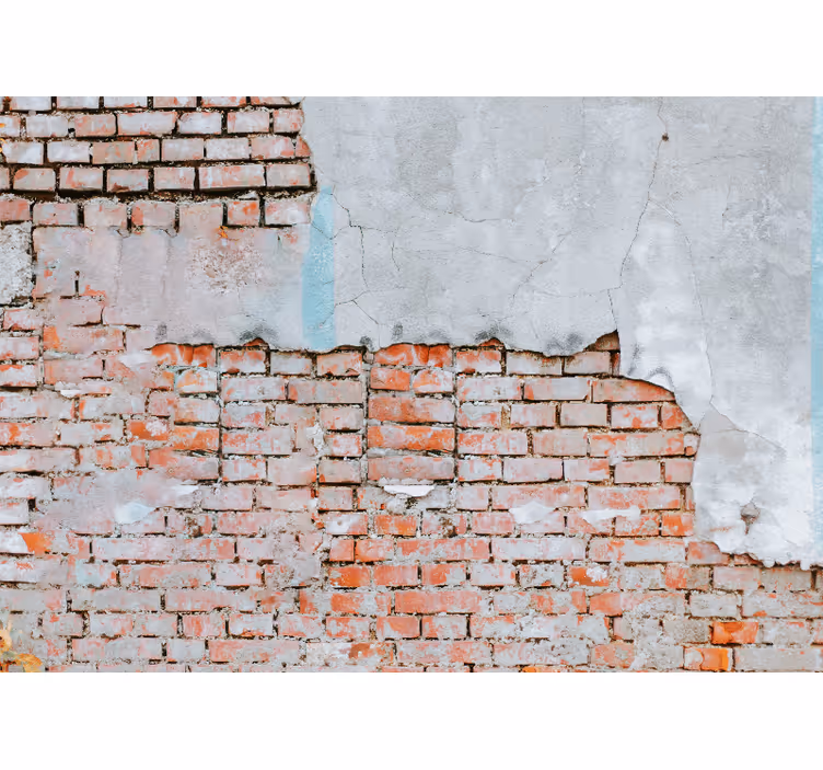 Brick mural wallpaper exposed brick texture - TenStickers