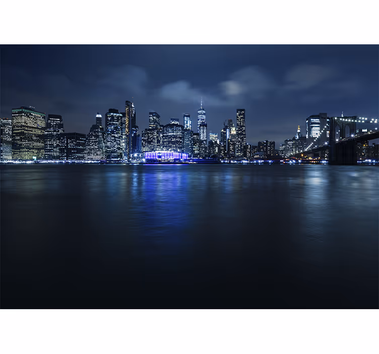 Wall mural new york new york cityscape evening - TenStickers