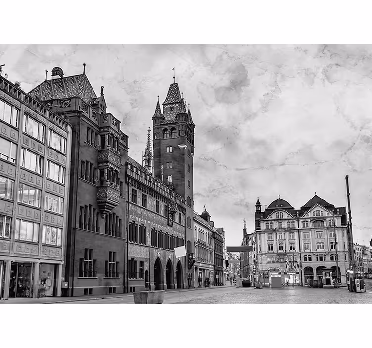 Berlin wall mural historic tower architecture - TenStickers