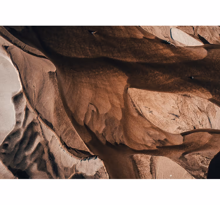 Abstract wall mural textured sand patterns - TenStickers