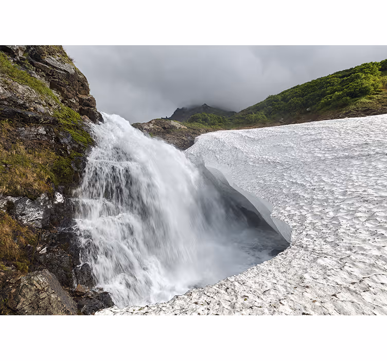 Wall mural nature waterfall scenic view - TenStickers