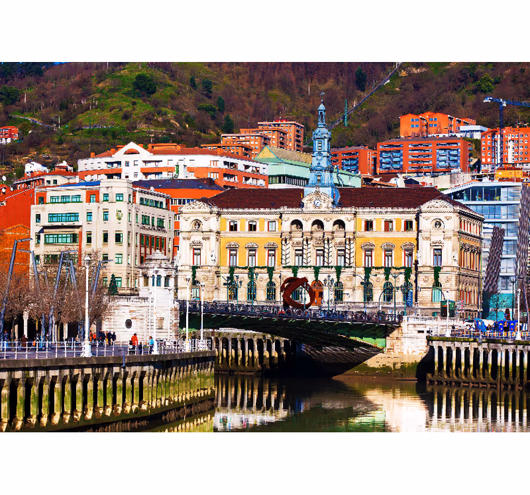 Wall mural madrid historic bilbao architecture - TenStickers