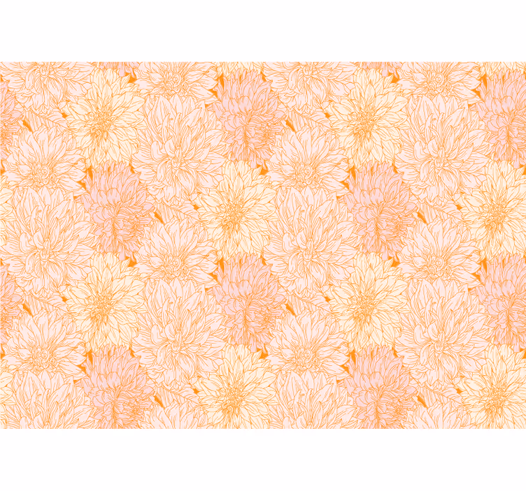 Flower wall mural with delicate floral design - TenStickers