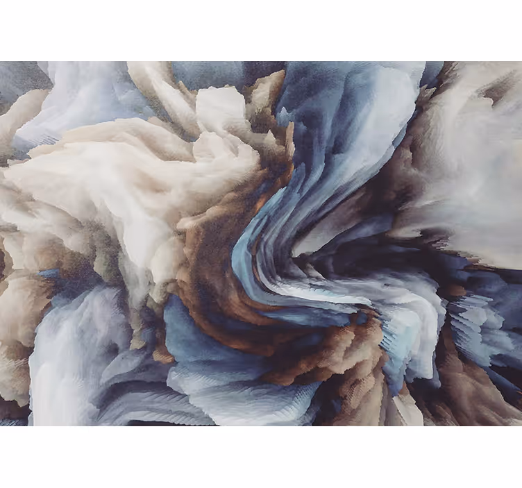 Abstract wall mural with swirling texture design - TenStickers