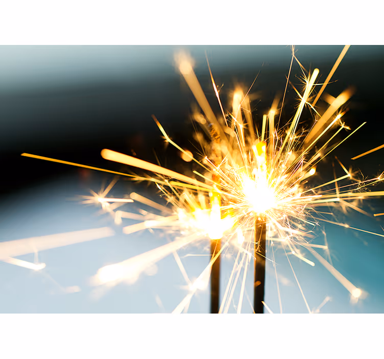 Radiant Sparkler Burst other wall mural - TenStickers