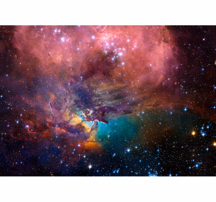 Space wall mural cosmic nebula scene - TenStickers