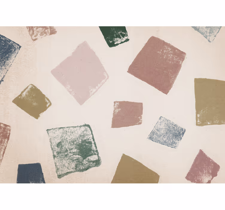 Texture wall mural in geometric color blocks - TenStickers