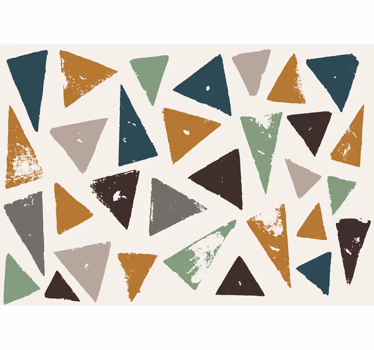 Geometric Shapes Composition abstract wall mural - TenStickers