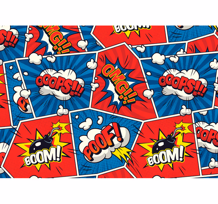 Graffiti wall mural comic speech bubbles - TenStickers