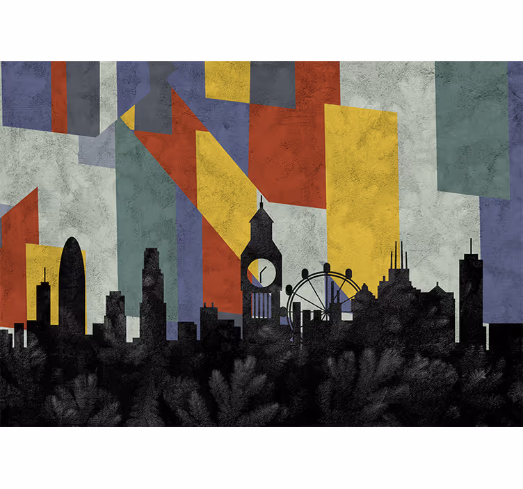 Vintage London city London Wall Mural - TenStickers