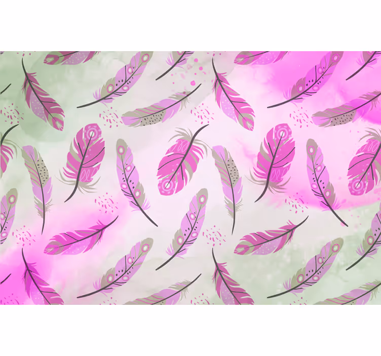 Boho feathers zen wall mural - TenStickers