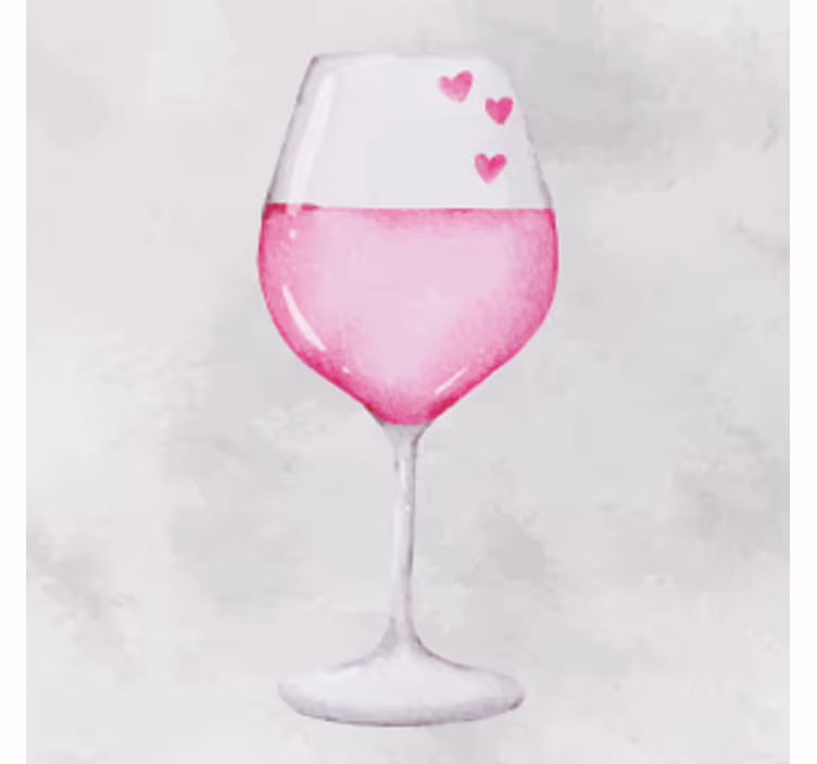 Personalised coasters heart adorned glass - TenStickers