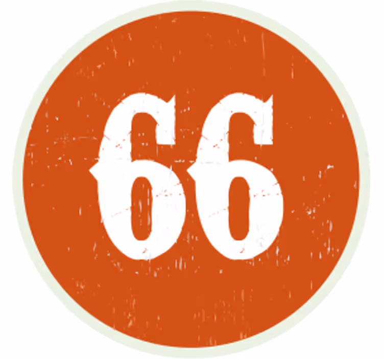 Custom Age Road Sign personalised coasters - TenStickers