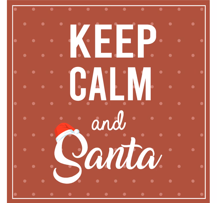 Christmas coaster with cheerful quote design - TenStickers