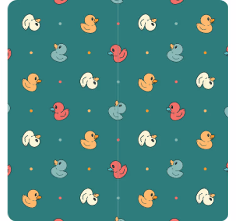 Beer mats whimsical duck design - TenStickers