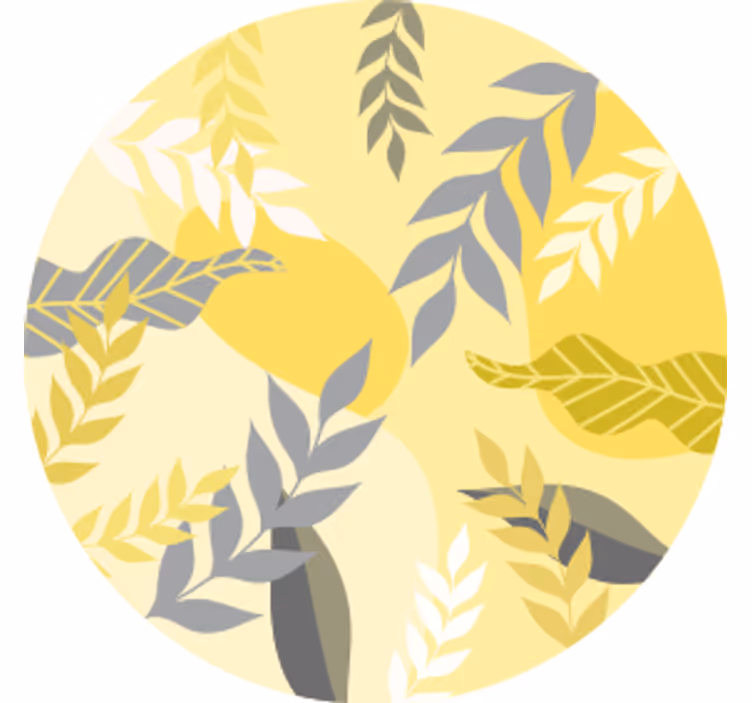 Pantone plants modern coaster - TenStickers