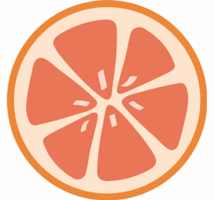 Beer mats with citrus fruit slice patterns - TenStickers
