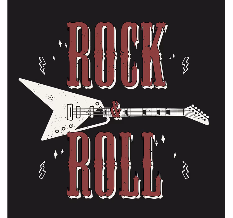 Text coasters guitar and music quotes - TenStickers
