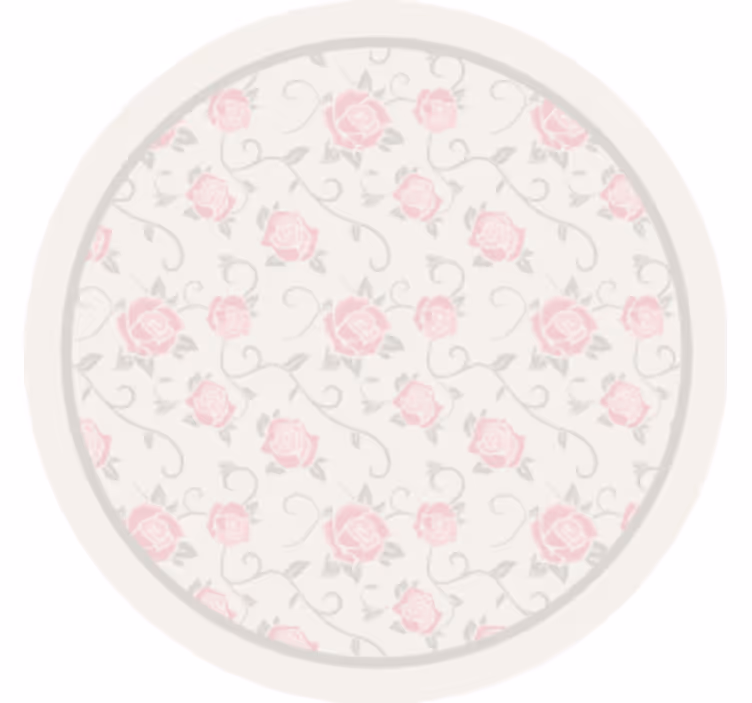 Vintage coasters with classic floral design - TenStickers