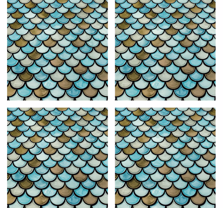 Dragon scales texture coaster - TenStickers