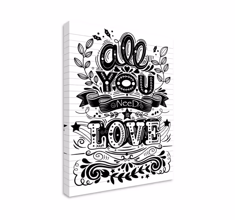 Quote canvas for every need - TenStickers
