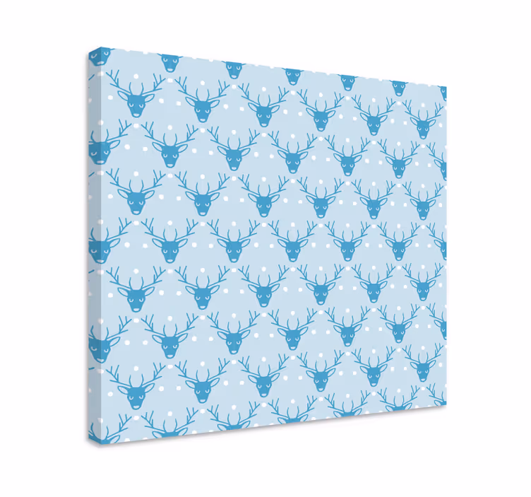Stag canvas winter stag design - TenStickers