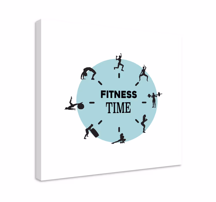 Sports canvas art fitness timepiece - TenStickers