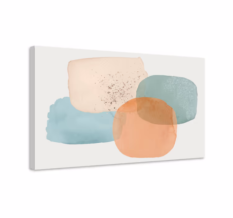 Modern canvas art soft shapes design - TenStickers