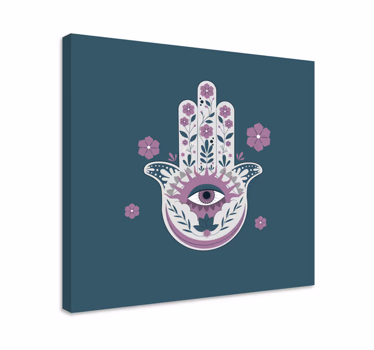 Buddha wall art hand with eye design - TenStickers
