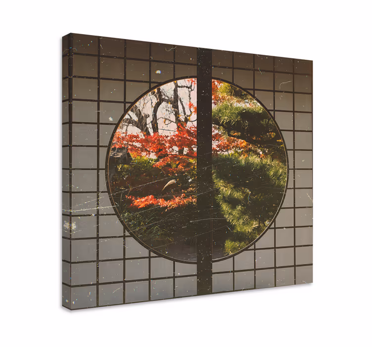 Landscape canvas japanese garden tranquility - TenStickers