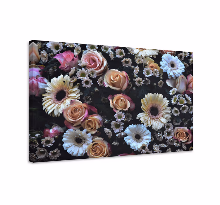 Flowers canvas stunning floral design - TenStickers