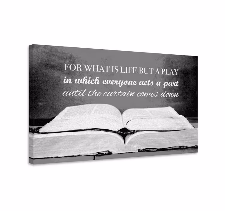 Quote canvas life's playbook - TenStickers