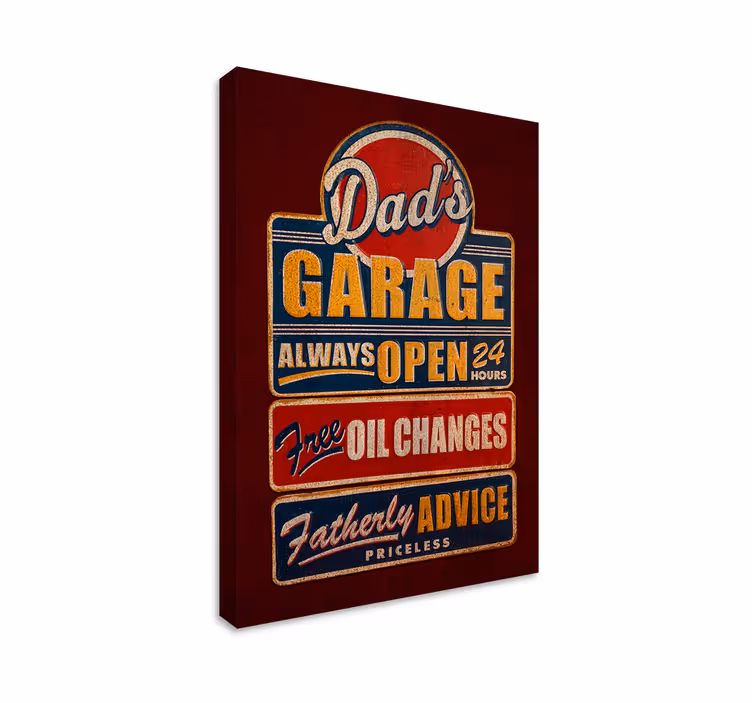 Retro billboard retro canvas - TenStickers