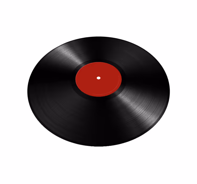 Large Vinyl Record dining room vinyl rug - TenStickers