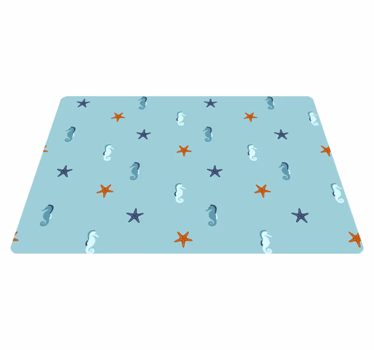 Marine style animal vinyl rug - TenStickers