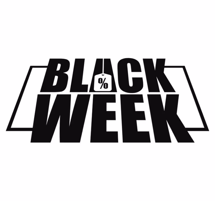 Black friday vinyl rug for your window display - TenStickers