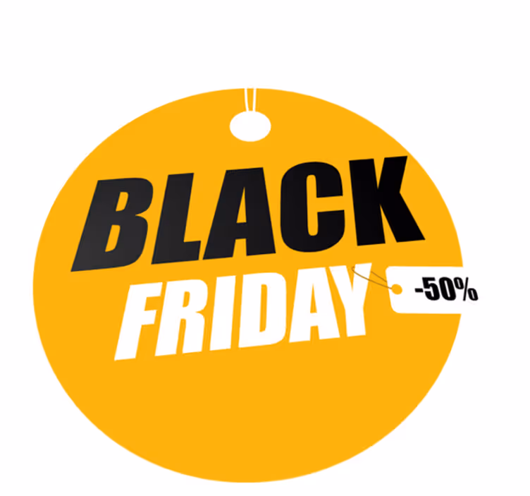 Black friday vinyl rug personalised circle rug - TenStickers