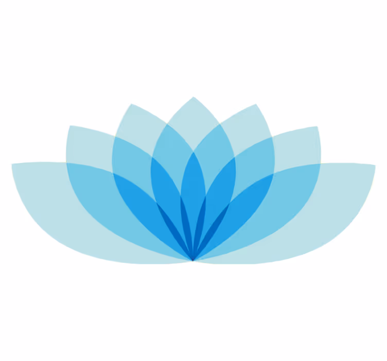 Flower rug monochrome lotus design - TenStickers