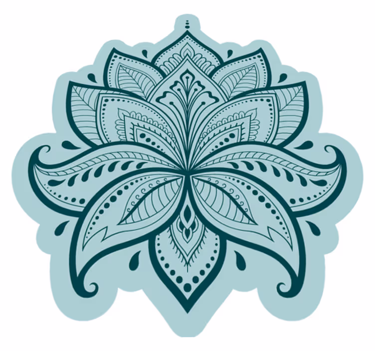 Flower rug loto flower blooming design - TenStickers