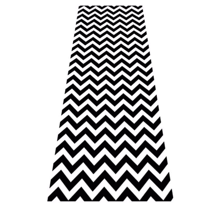 Bathroom vinyl rug with triangle patterns - TenStickers