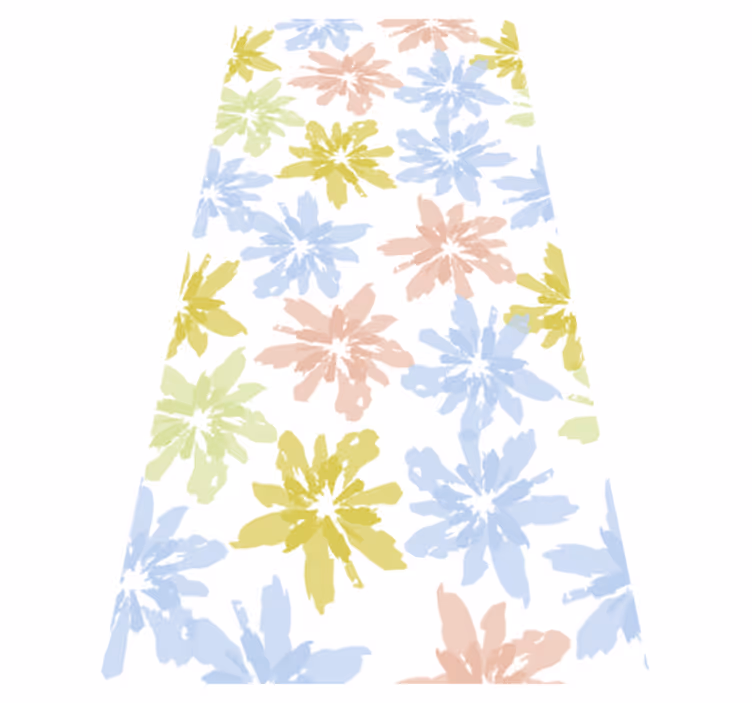 Flower rug floral window adhesive film - TenStickers