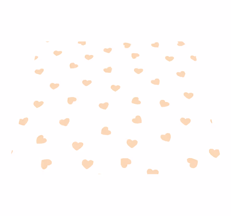 Bedroom vinyl rug with tiny hearts design - TenStickers