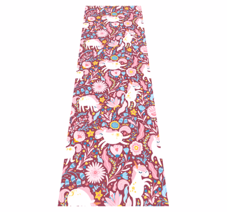 Bedroom vinyl rug with beautiful unicorn design - TenStickers