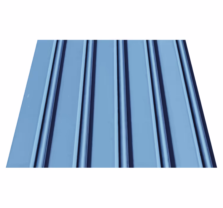 Bedroom vinyl rug light blue striped design - TenStickers