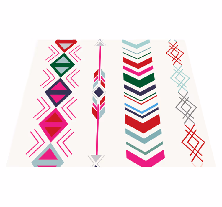 Bedroom vinyl rug pastel arrows - TenStickers