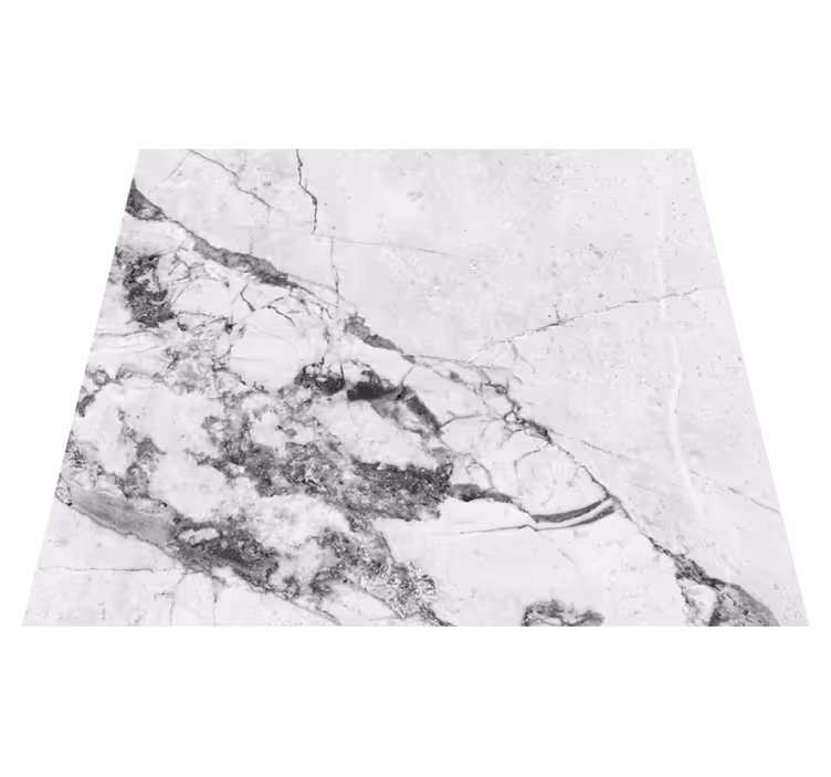Bedroom vinyl rug in light and dark marble pattern - TenStickers