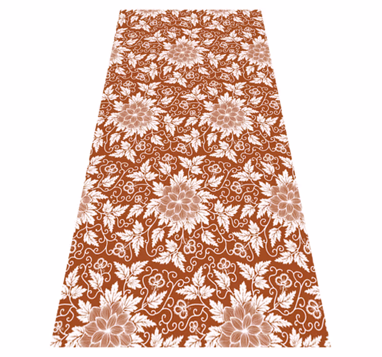 Nature vinyl rug botanical design creation - TenStickers