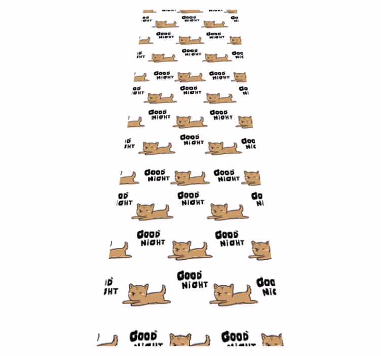 Bedroom vinyl rug with a cute sleeping dog - TenStickers